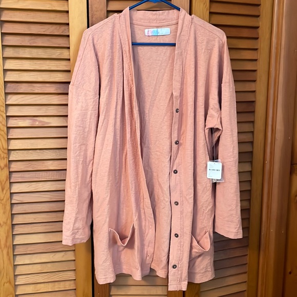 Free People Sweaters - Free People Beach, M, salmon cardigan, NWT